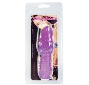 STRETCHY PENIS EXTENSION PEARL PURPLE