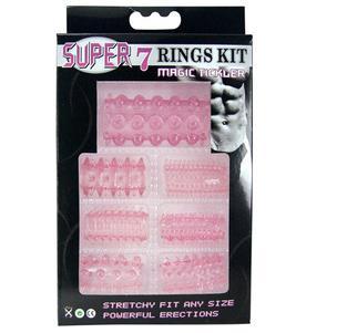 SUPER 7 RINGS KIT PINK